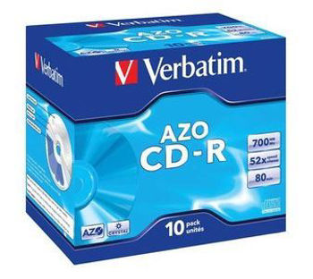 Verbatim CD-R 80 Audio 10 Pack J/Case (52x) 43327