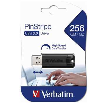 Verbatim 49320 256GB PinStripe USB 3.2 Drive