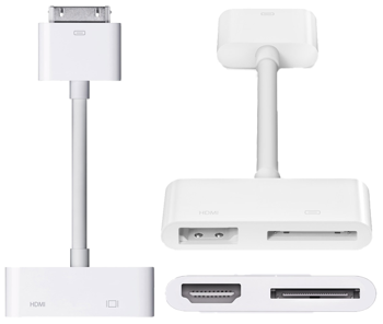 Picture of Apple Digital AV Adapter Αντάπτορας Dock 30-pin male/ HDMI-Dock 30-pin female MD098ZM/A