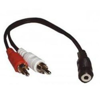 Picture of 3.5mm Fem Jack to Stereo RCA 