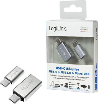 LogiLink AU0040 USB-C to USB3.0 & Micro USB Adapter