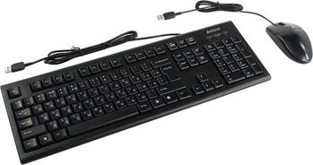 A4TECH Keyboards Wired Combo KR-8520D Black