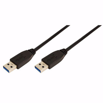 Logilink CU0038 USB 3.0 A-Type Male to Male Cable, 1 Meter Length, 1 Meter Length
