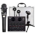  V8S Soundcard set with Condenser Mic, stand, Aluminium hard case and cables 