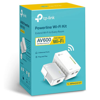 TP-Link AV500/600 WiFi Extender Starter TL-WPA4220 Kit Powerline