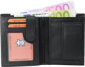 Wallet nappa leather combination (small) black