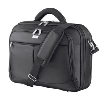 TRUST - Atlanta Recycled laptop bag for 17.3" laptops - Μαύρο