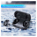 Awei T20 Tws Bluetooth Wireless Sport Earbuds With Charging Box Μαύρο 