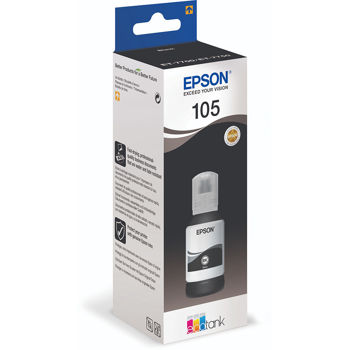 Epson 105 Black Ink Bottle (C13T00Q140) Μελάνι InkJet 