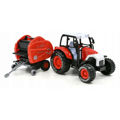 My Ranch Metal Tractor With Trailer In Box Red 30cm