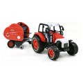 My Ranch Metal Tractor With Trailer In Box Red 30cm
