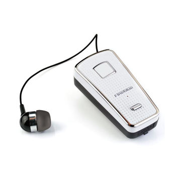 FINEBLUE F970 Portable In-ear Wireless Bluetooth Clip-on Earphone with Mic - White 