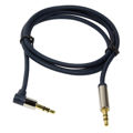 LOGILINK CA11050 AUDIO CABLE 2X 3.5MM MALE ONE SIDE 90° ANGELED GOLD PLATED 0.5M DARK BLUE