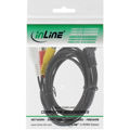 InLine 89600 video cable adapter 1.5 m 3.5mm 3 x RCA Black