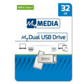 MyMedia Dual 2-in-1 USB-C Flash Drive, 32GB - by Verbatim - 69269
