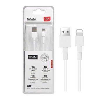 SGL Lightning USB data quickcharger cable 3m