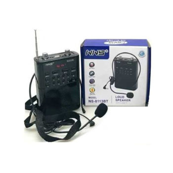 NNS Επαναφορτιζόμενο ραδιόφωνο με μικρόφωνο – NS-8113BT – Black 