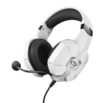 Trust GXT 323W Carus Over Ear Gaming Headset με σύνδεση 3.5mm Λευκό