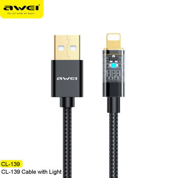 Awei CL-139T Cable USB-C 100W Μαύρο 1m