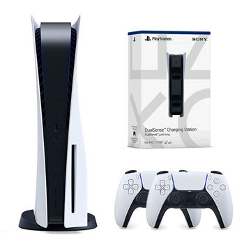 Sony PlayStation 5 + DualSense White + Dualsense Charging Station