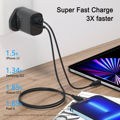 JOYROOM JR-QP2011 20W Dual Port Fast Charger QC3.0+PD Portable Mini Charger Block Cell Phone Wall Charger Adapter for iPhone 12/13 Series - Black 