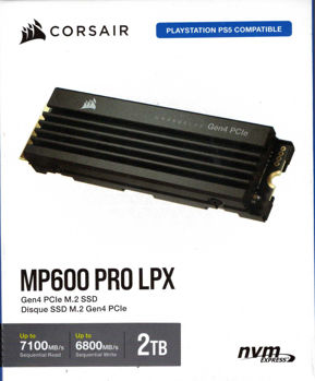 Corsair Disque SSD MP600 PRO LPX 2TB M.2 NVMe PCIe Gen. 4 x4