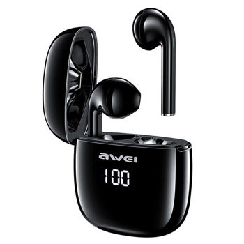 AWEI T28 True Wireless Earbuds with Charging Case Black
