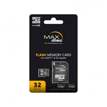 MAXDISK 32GB Flash Memory Card microSDHC & SD Adapter