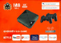  M8-MINI Φορητή κονσόλα παιχνιδιών & Android TV Box με 2 χειριστήρια
