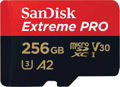 SanDisk 256GB microSDXC Extreme PRO UHS-I U3 V30 Card (200MB/s)