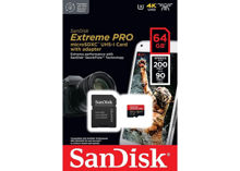 SanDisk 64GB microSDXC Extreme PRO UHS-I U3 V30 Card (200MB/s)
