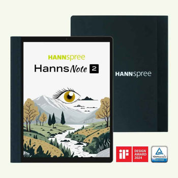 Hannspree HannsNote2 WiFi 64 GB Black eBook reader 25.4 cm (10 inch) 1.8 GHz Rockchip Android™ 13 1600 x 1200 Pixel