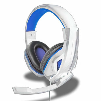 STEELPLAY WIRED STEREO HEADSET HP44 WHITE/BLUE