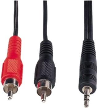 Picture of Logilink Audio Cable 1.5m 3.5mm Stereo Jack male to 2 x RCA male