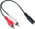 SGL Καλώδιο ήχου Jack 3.5mm female/2xRCA male 1.5m