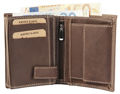 Akzent genuine leather wallet Akzent genuine leather wallet, dark brow
