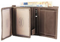 Akzent genuine leather wallet Akzent genuine leather wallet, dark brow