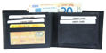 Steinmeister men's wallet made of genuine leather, landscape format Steinmeister men's wallet made of genuine leather, landscape format, black/blue
