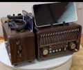 MD-1232BTS Επαναφορτιζόμενο ραδιόφωνο Retro με ηλιακό πάνελ