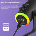 SU8 Ενσύρματο μικρόφωνο Gaming/Podcast - USB - LED RGB