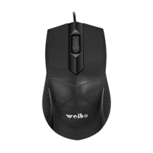 Weibo Black Ενσύρματο ποντίκι Η/Υ WB20 Black