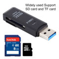 2 in 1 Card Reader Super Speed 5Gbps, Supports SD Card/ TF Card