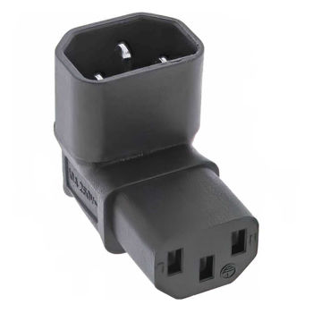 NLINE C14 TO C13 ANGLED POWER ADAPTER UP/DOWN 3PIN