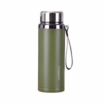Xikeer Vacuum Bottle Φορητό παγούρι-θερμός – 1L Black - Green