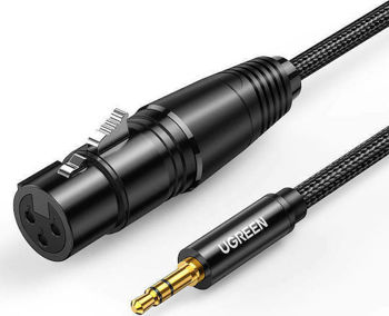 Ugreen Cable XLR female - 3.5mm male Μαύρο 2m (20244)