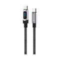 KOUVOLSEN X163 Καλώδιο USB Type-C σε Type-C 65W 100cm με Ψηφιακή Οθόνη 