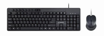 Σετ Πληκτρολόγιο & Ποντίκι Multimedia Desktop Set - Black (US Layout)