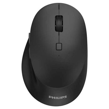 Philips 6000 Series SPK7607B/00 Ασύρματο Εργονομικό Ποντίκι Multi-Device 3200 DPI (Bluetooth 3.0/5.0 & 2.4GHz) - Μαύρο